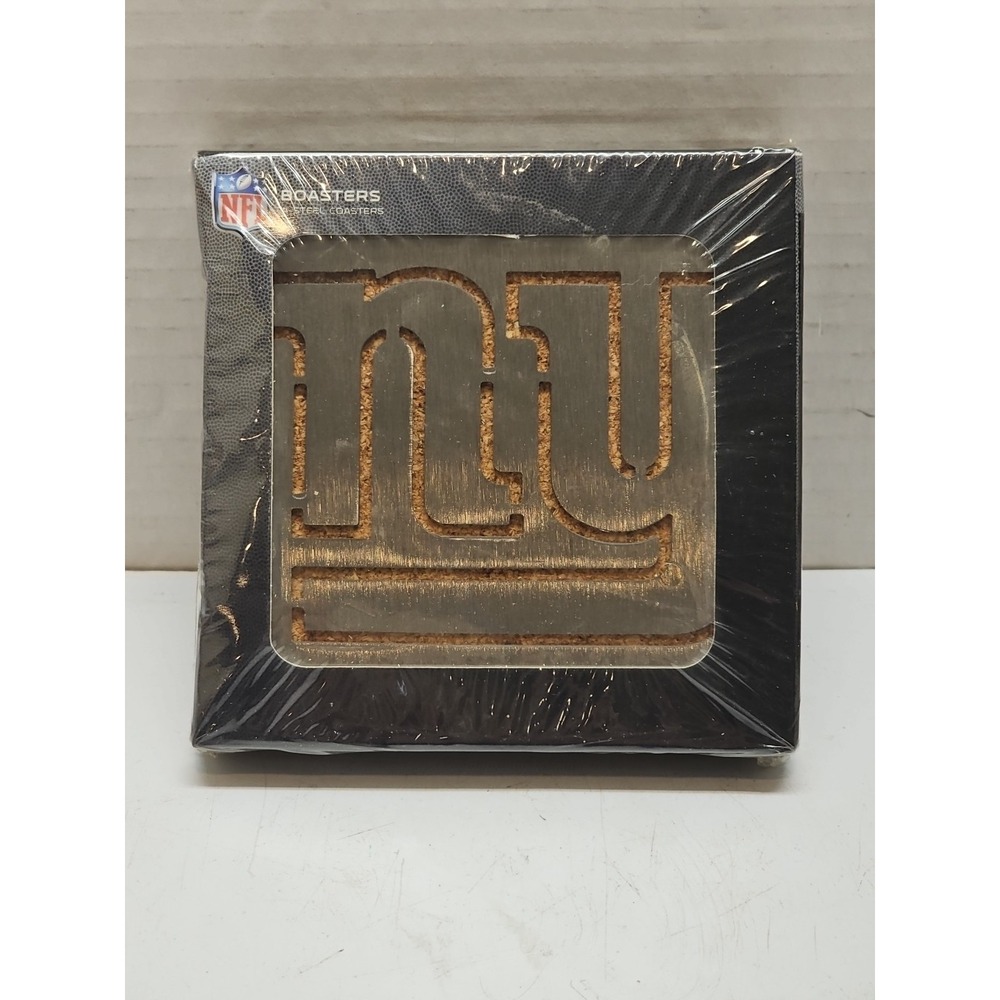 New York Giants NFL Stainless Steel Coasters - Set of 4